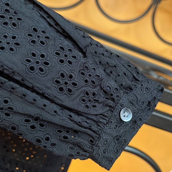 MADEWELL Eyelet Double Tie Peasant Top - Picture 7 of 8